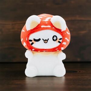 NWT Tasty Peach Mushroom Meowchi Plush  Kitty Shroom Stuffed Animal P37